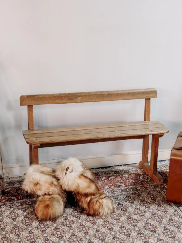 Antoine, le grand banc en bois clair N°277