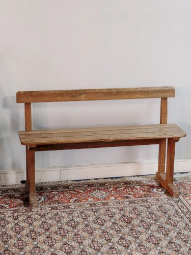Antoine, le grand banc en bois clair N°277