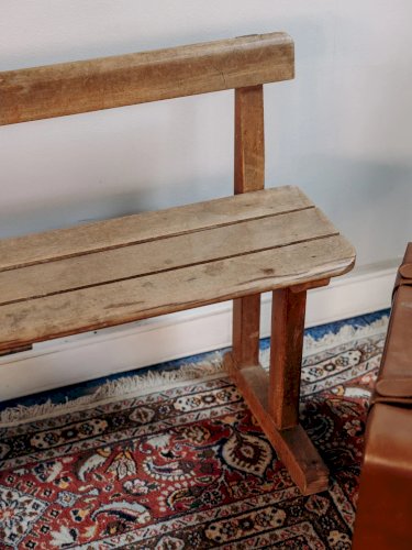 Antoine, le grand banc en bois clair N°277