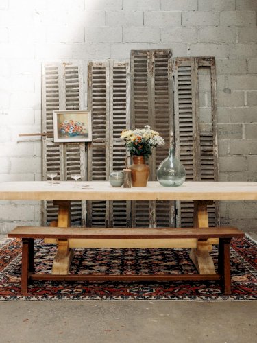 Antoine, le grand banc en bois N°249