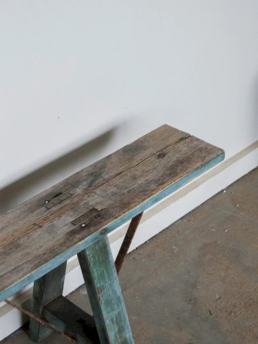 Antoine, le grand banc vert patiné N°279