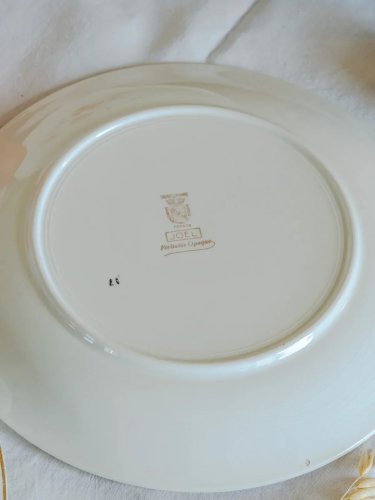 Antoinette, le lot de 12 assiettes Digoin Sarreguemines N°229