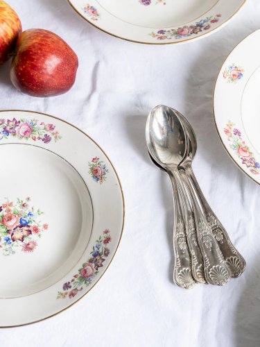 Antoinette, le lot de 5 assiettes Sarreguemines N°118