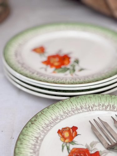 Antoinette, le lot de 6 assiettes à dessert N°196