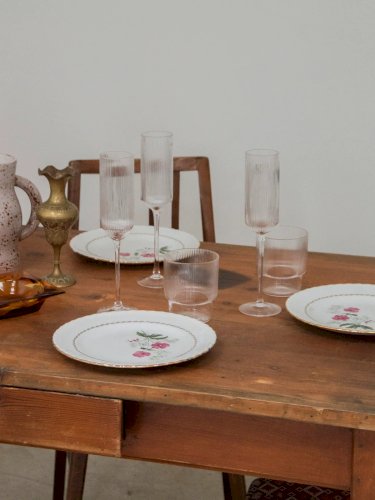 Antoinette, le lot de 6 assiettes à fleurs N°209