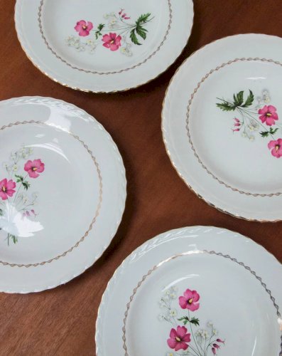 Antoinette, le lot de 6 assiettes creuses N°211