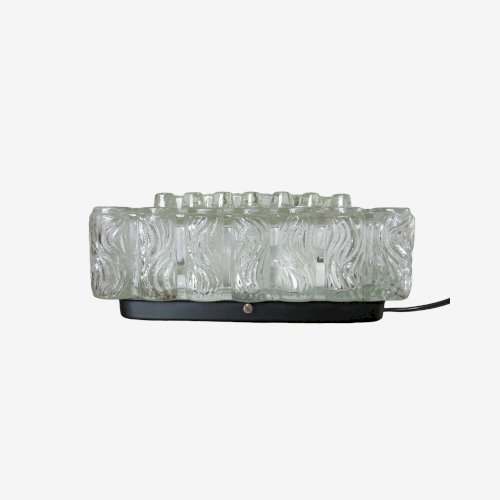 APPLIQUE EN VERRE TEXTURE EPAIS ANNEES 50 60 