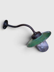 Gooseneck outdoor wall lamp
