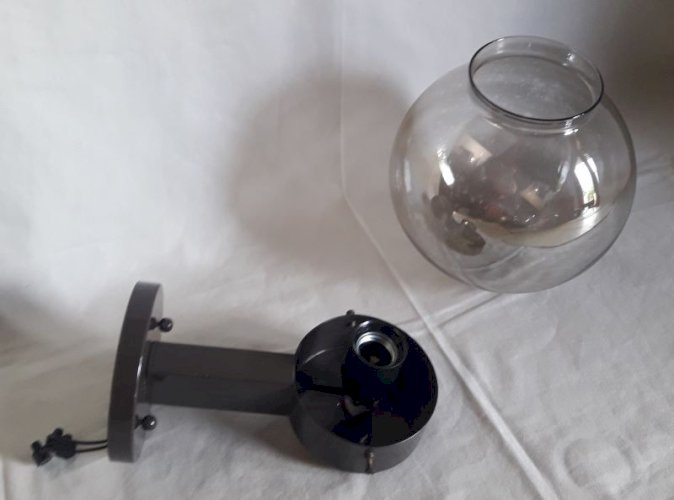 Applique lampe monteuse dd n°140 vintage globe « fumé » disderot delmas