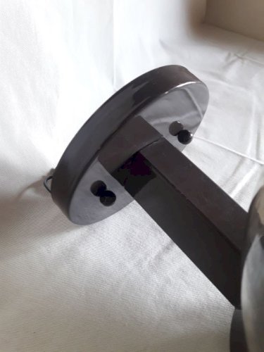 Applique lampe monteuse dd n°140 vintage globe « fumé » disderot delmas