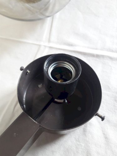 Applique lampe monteuse dd n°140 vintage globe « fumé » disderot delmas