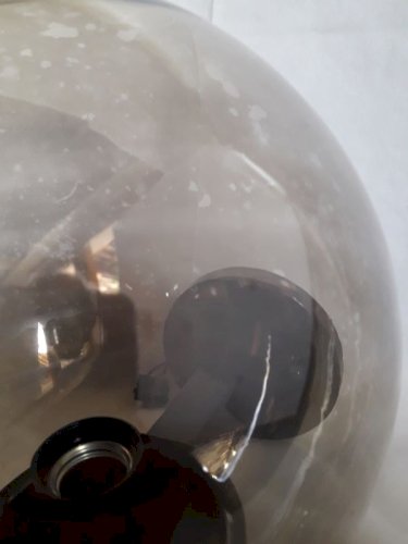 Applique lampe monteuse dd n°140 vintage globe « fumé » disderot delmas