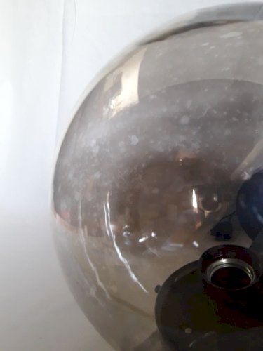 Applique lampe monteuse dd n°140 vintage globe « fumé » disderot delmas