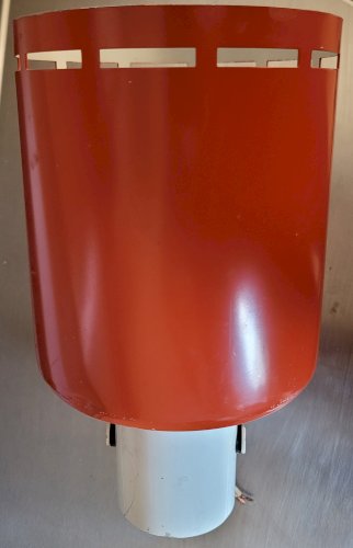 Applique Lita en métal laqué orange 1960's 1970's