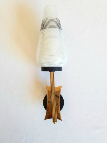 Applique murale tulipe vintage