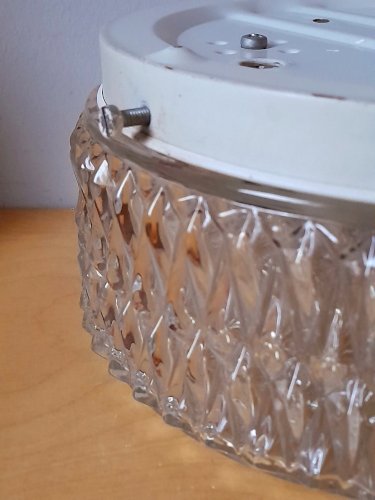 Applique ou plafonnier en verre 1970