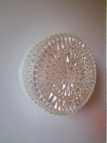 Applique ou plafonnier en verre 1970