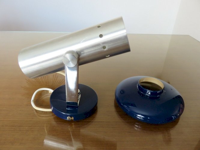 APPLIQUE  PIERRE DISDEROT  ALUMINIUM ET METAL CHROME ANNEES 60 70 VINTAGE 
