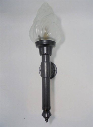 Applique torche globe flamme