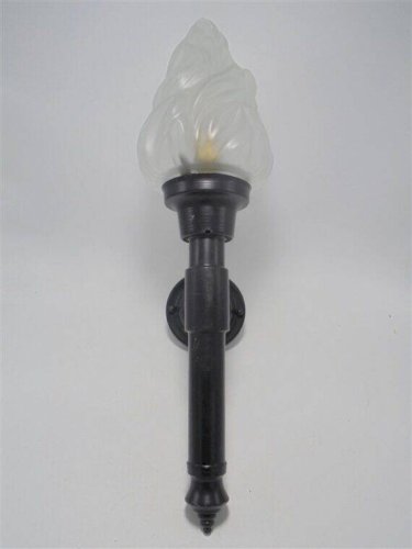 Applique torche globe flamme