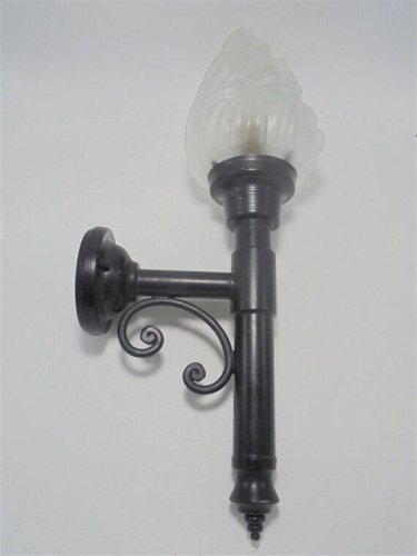 Applique torche globe flamme