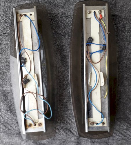 Paire d'appliques verre Véca