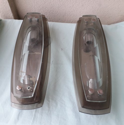 Paire d'appliques verre Véca