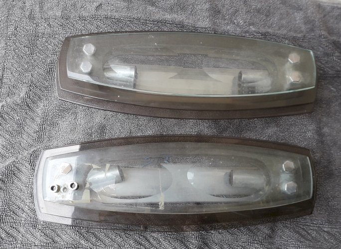 Paire d'appliques verre Véca