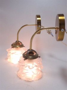 Glass paste wall sconces