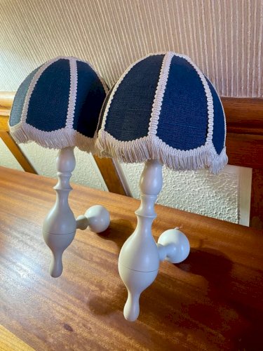 Appliques vintage en bois