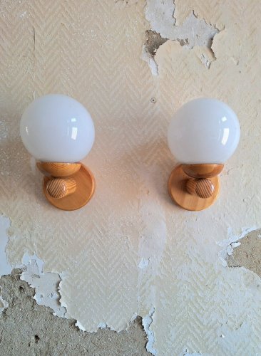 Appliques vintage, lampes anciennes, luminaires