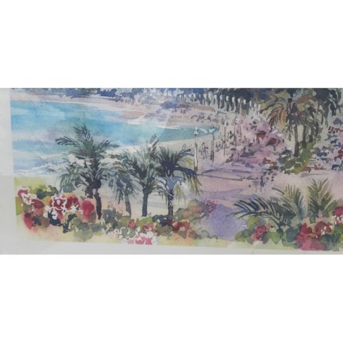 Aquarelle de Nice signé : Anfissem