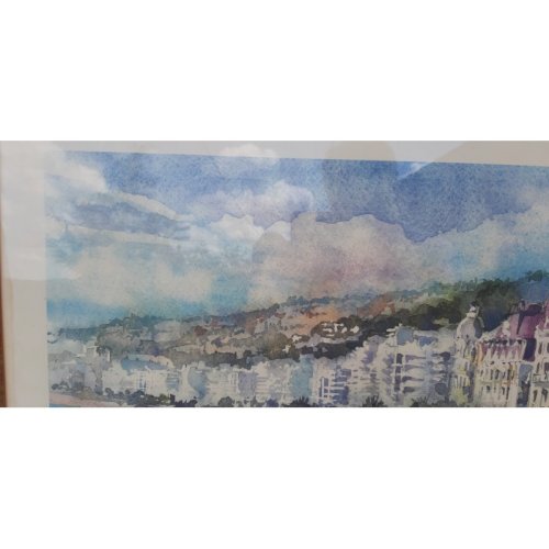 Aquarelle de Nice signé : Anfissem