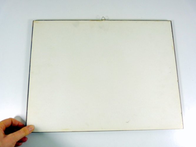 Aquarelle encre de Chine 1995 CONCERT signée & datée, cadre bois sous verre