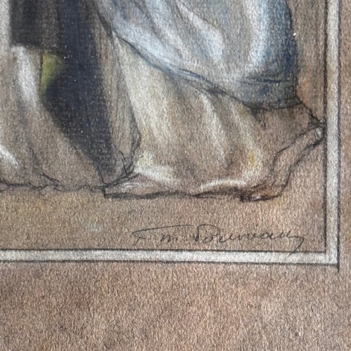 Aquarelle sur papier début XXe d'après le chemin de croix de Vertou A5748