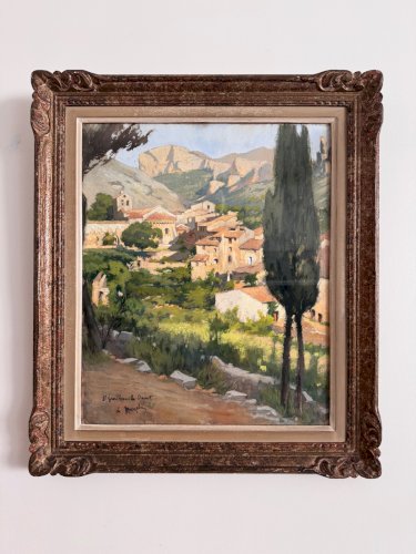 Aquarelle sur papier Saint-Guilheme-le-Désert par Ch. Mazelin XXe A5765