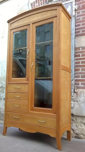 Armoire commode parisienne vitré d'hôtel 1930