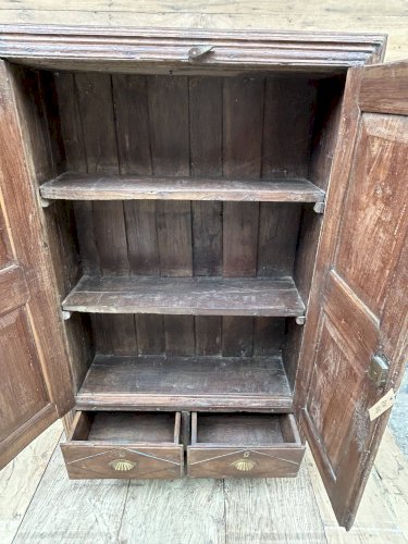 armoire de Bikaner- Rajasthan ciselée en teck birman