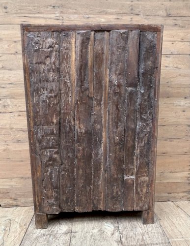 armoire de Bikaner- Rajasthan ciselée en teck birman