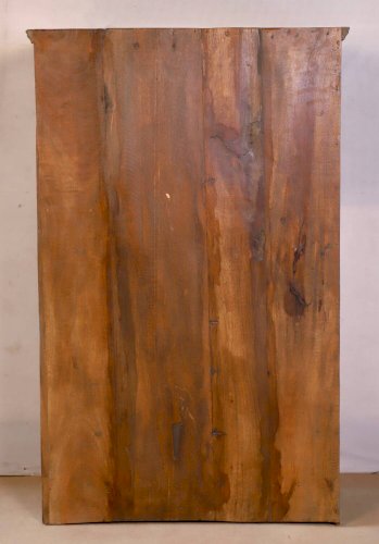 Armoire en teck birman avec patine bleu d’origine