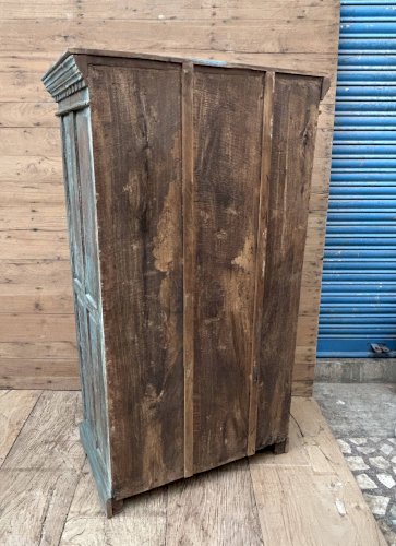 armoire rajasthanaise en teck birman avec patine dorigine