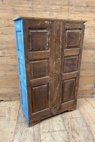 armoire rajasthanaise en teck birman avec patine dorigine