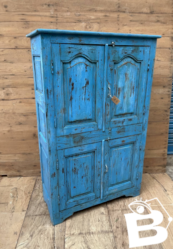 armoire rajasthanaise en teck birman avec patine dorigine