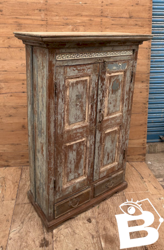 armoire rajasthanaise en teck birman avec patine dorigine