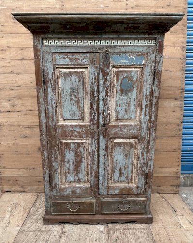 armoire rajasthanaise en teck birman avec patine dorigine