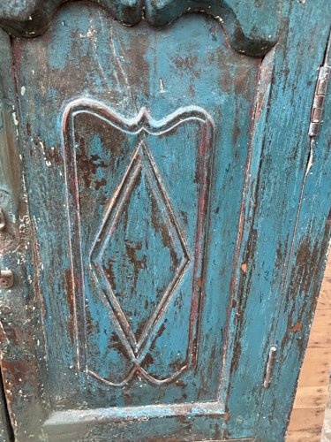 armoire rajasthanaise en teck birman avec patine dorigine