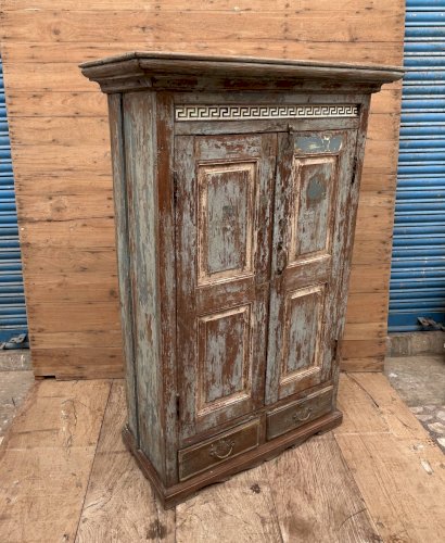 armoire rajasthanaise en teck birman avec patine dorigine