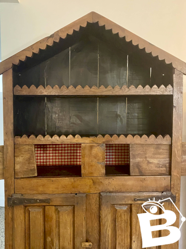 Armoire rustique Wabi-Sabi en hêtre massif.