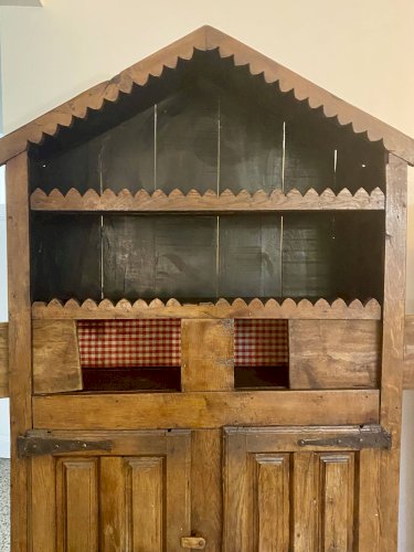 Armoire rustique Wabi-Sabi en hêtre massif.