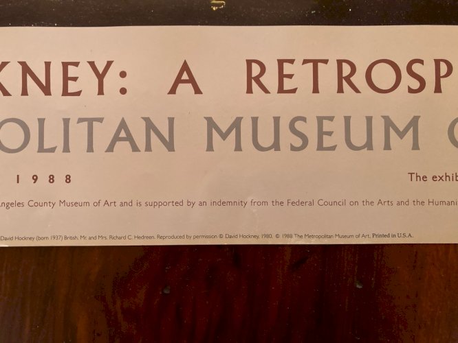 Art Affiche David Hockney Peinture Peintre 1988 Nichols Cyn Rd Metropolitan XXe